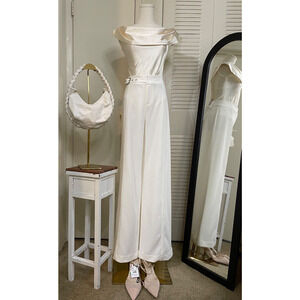 NWT INC Women's Side Belt Wide Leg Pant SIZE 10 NEW